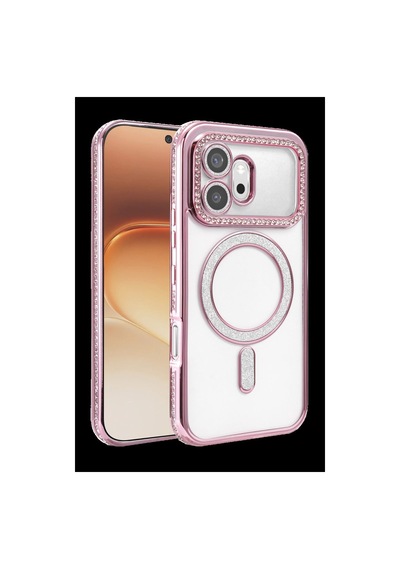 Huawei Honor 600 Joke Simli Magneticsafe Kılıf - Pembe