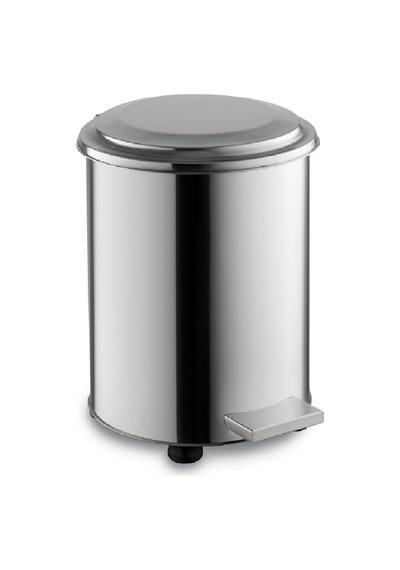 Safell Paslanmaz Pedallı Çöp Kovası 90 Lt Metal