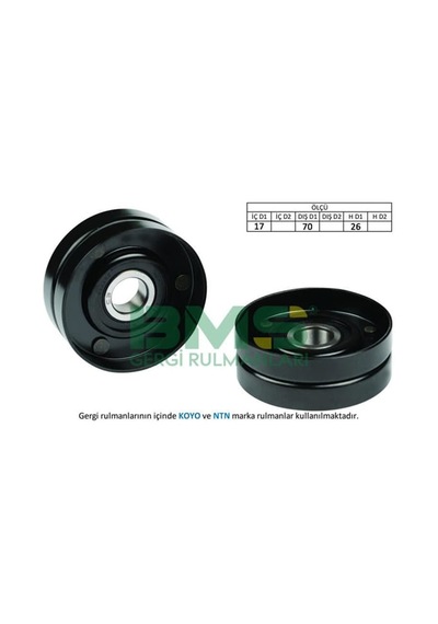 BMS 6 Alternatör V Kayış Gergi Rulmanı Escort 1.3 1.4 1.6 Vectra B Polo 1.4 1.6 Freelander 2.0D