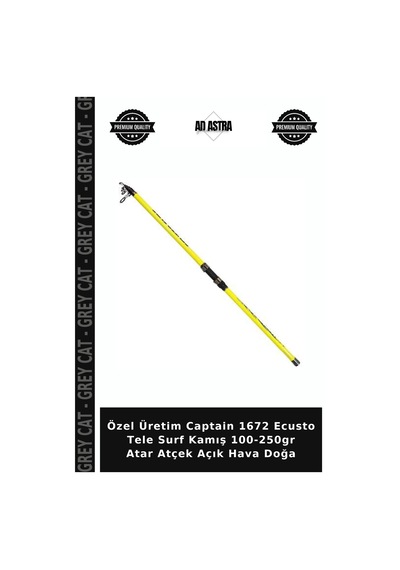 Özel Üretim Captain 1672 Ecusto Tele Surf Kamış 100-250gr Atar Atçek Açık Hava Doğa 390 Cm
