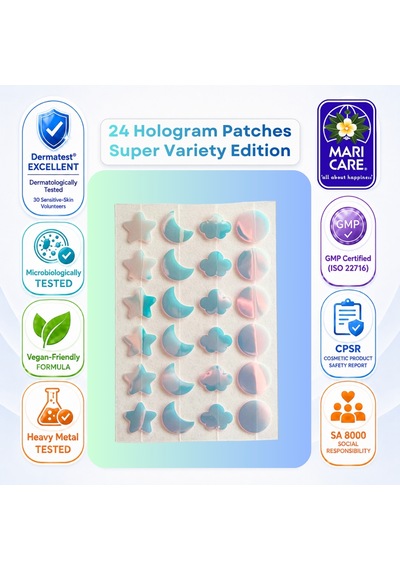 Mari Care Feel Cute Pimple Patches Super Variety Edition 24 Adet Hologram