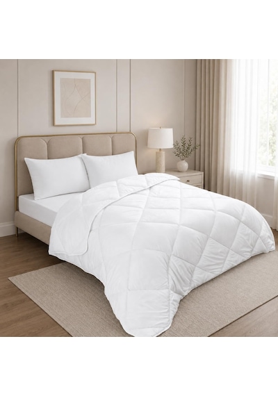Tr Primavera Home Çift Kişilik Mikrofiber Yorgan 195x215 Cm 4 Mevsim, Silikonize Elyaf Dolgulu, Hafif Ve Yumuşak, Diğer