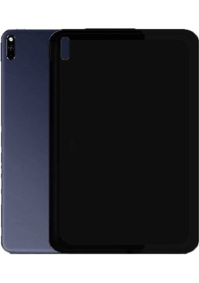 Huawei Uyumlu Matepad 10.4 Kılıf Zore Tablet Süper Silikon Kapak-Siyah