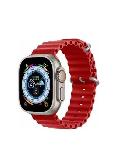 Apple Uyumlu  Watch  7 41mm Zore Krd-75 Silikon Kordon
