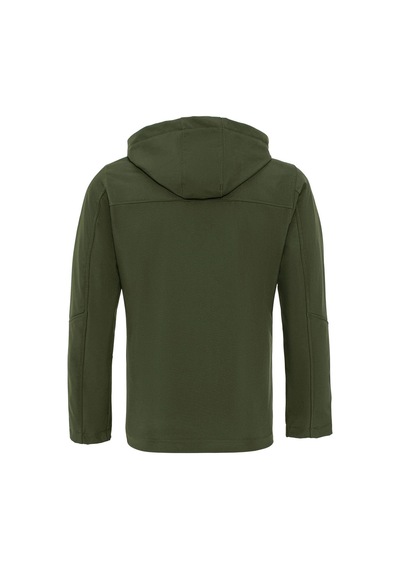 Famoda Kürklü Su Ve Rüzgar Geçirmez Haki Softshell Kışlık Erkek Mont Haki
