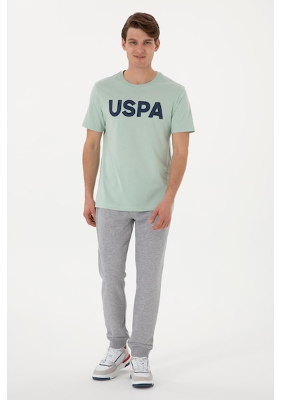 U.S. Polo Assn. Lastikli Bel Slim Fit Erkek Örme Pantolon Herold GRI MELANJ