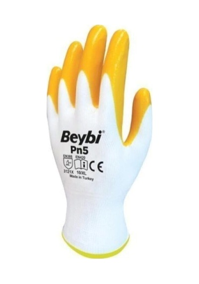 Sarı Nitril Iş Eldiveni 3 Çift