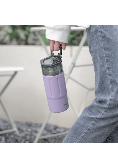 Tyeso Tritan Termos Vakumlu Yalıtımlı Çift Kapaklı Kulplu 600 ML