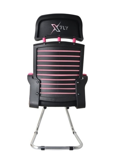 Xfly Metal Ayaklı Oyuncu Koltuğu - Pembe File - 2400J0545