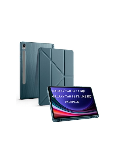Samsung Galaxy Uyumlu Tab S10 Lite Fe/s10/s9 Fe/s9 Kılıf Kalem Bölmeli Trifolding Case 12.4inç Değildir Kılıf