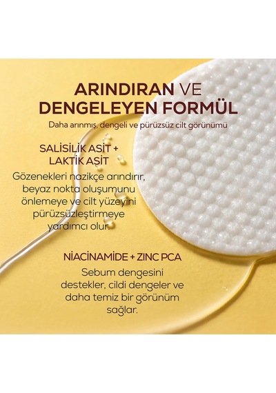 Vàlıen Gözenek Karşıtı Temizleyici Toner Pad 60 Adet