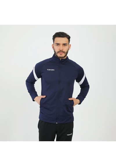 Tryon Lacivert - Beyaz Erkek Futbol Kamp Sweat Kamp Eşofman Evo P 001
