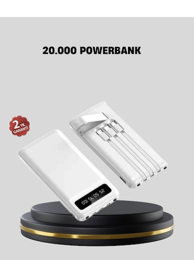 Buğz 20.000 Mah 4 Çıkışlı Led Göstergeli Hızlı Şarj Powerbank