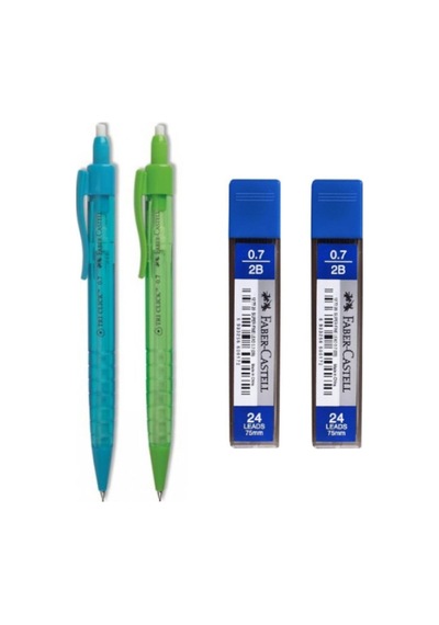 Faber-castell Versatil Tri Click 1363 Mekanik Kalem 0,7 Mm 2 Adet Siyah