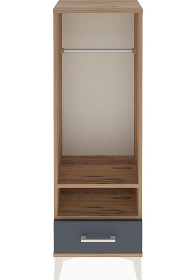 Arges Dolap 2 Raflı Tek Çekmeceli Tek Askılı 44x30x134 Çam-an... Çam