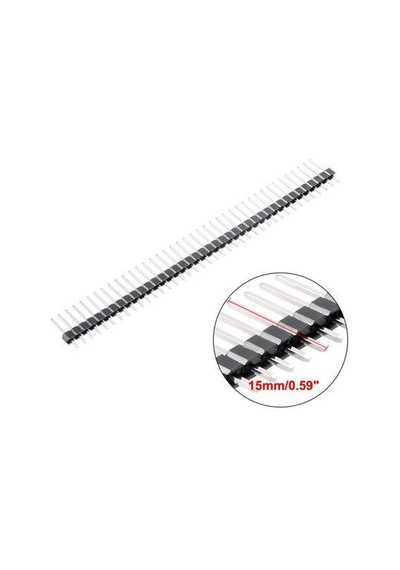 Motorobit-1X40 15Mm Erkek Header 40 Pin 2.54Mm 180 Derece