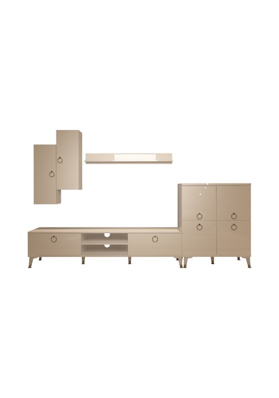 Decoraktiv Eko 6 Mdf Dvd Gold Tv Ünitesi Tv Sehpası Beyaz