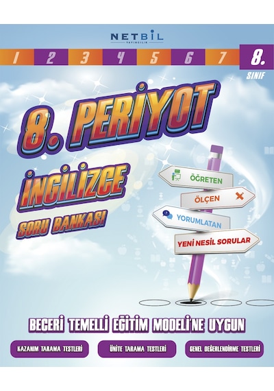 Netbil Yayınları 8. Sınıf Periyot İngilizce Soru Bankası