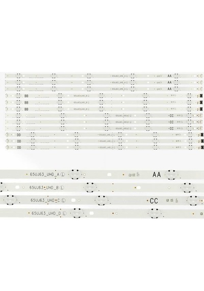 SMARTLED-1080 LG, 65UK6100PLB, 65UJ630V LED BAR, LG INNOTEK 17Y 65İNCH, 65UJ63_UHD_A, 65UJ63_UHD_B, 65UJ63_UHD_C, 65UJ63_UHD_D, 12 ADET LED BAR, EASTE