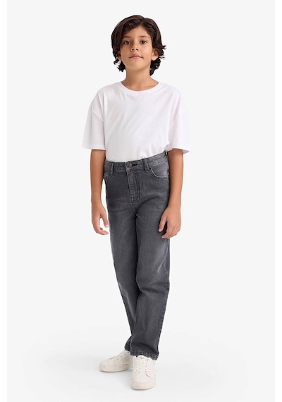 Defacto Erkek Çocuk Straight Fit Düz Paça Jean Pantolon F8432a826smnm40 Siyah-nm40