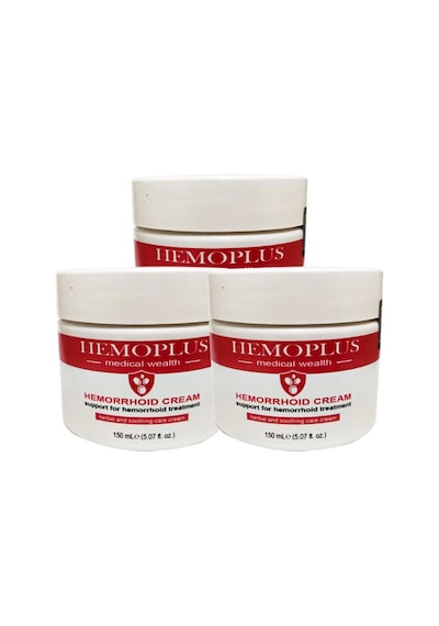 Hemoplus Büyük Boy Rahatlama Bakım Kremi 3 Adet 150 Ml