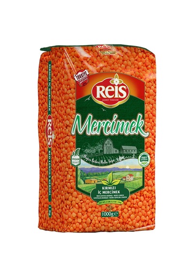 Reis Kırmızı Mercimek 1 Kg - 5 Adet Tarı