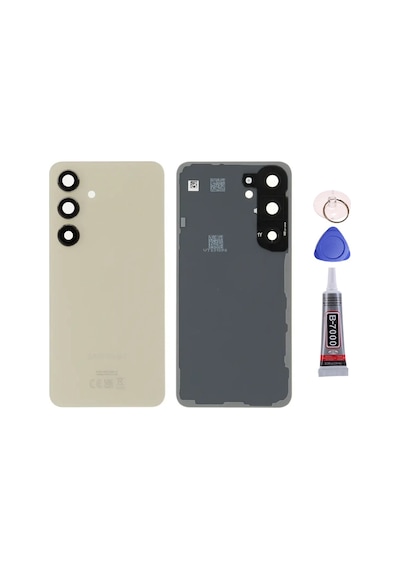 Samsung S24 Gold Uyumlu Arka Kapak Batarya Kapağı Pil Kapağı Yapışkan Ve Sökme Aparatıyla Beraber Full Set Gold