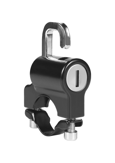 Kyrotech Universal Motosiklet Kask Kilidi 22 Ve 26 Mm Ayarlanabilir Gidon Uyumlu, Çift Anahtarlı Güvenlik Kilidi, Su