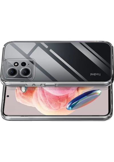 Xiaomi Redmi Note 12 4g Kılıf Kamera Korumalı Silikon Şeffaf Arka Kapak