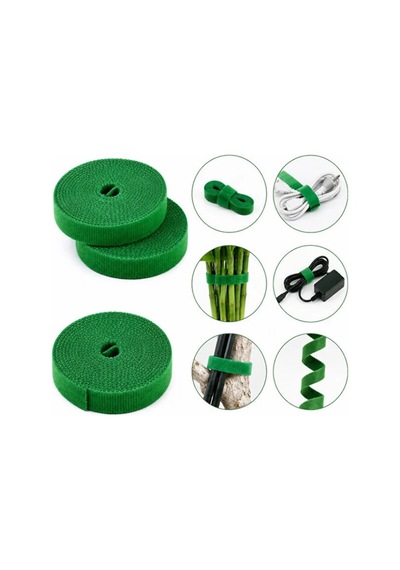 Mucit Home 5 Metre 1 Cm Bahçe Bitki Fide Bağlama Bandı Çırt Çırt Bant Kablo Düzenleyici Bant
