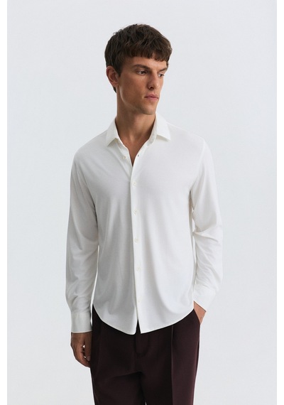 Antioch Comfort Slim Gömlek Ekru