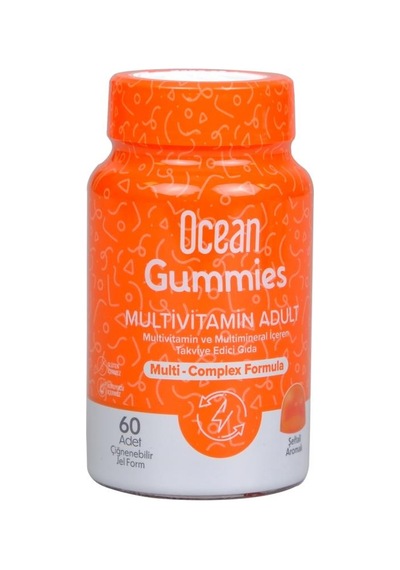 Orzax Ocean Gummies Multivimatimin Adult Takviye Edici Gıda 60 Çiğnenebilir Jel Form