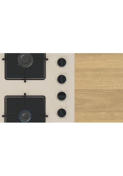 Bosch POP6C1O12O Ankastre Gazlı Sert Cam Ocak