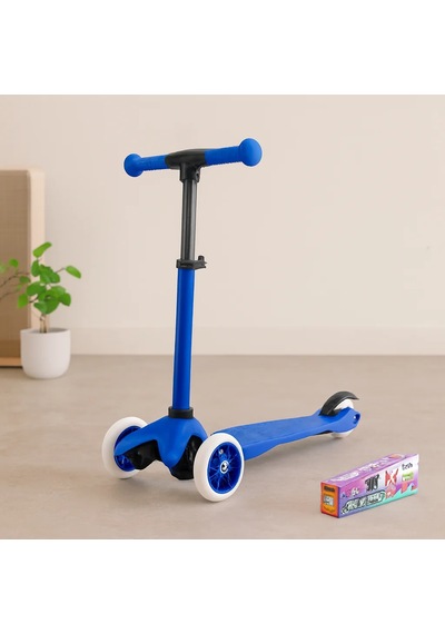 Çocuk Scooter - Ayarlı 55 71 Cm, 40 Kg Taşıma Açık Gri