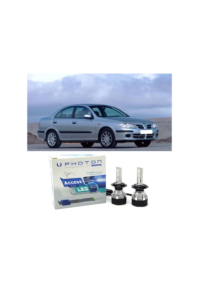 Nissan Almera Led Xenon Uzun Far Ampulü H1 Access Yeni Seri Beyaz 2001-2004