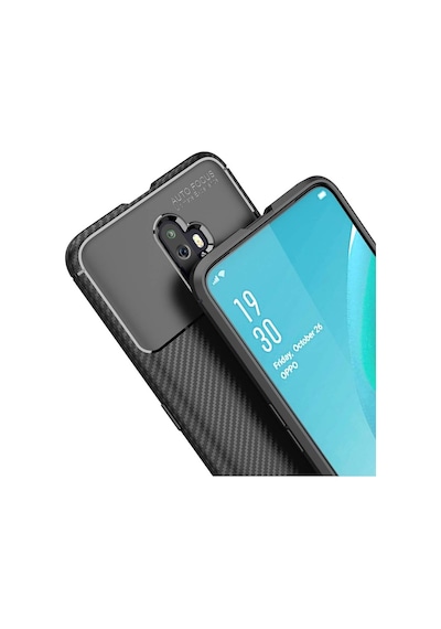 Apsuwa Oppo Reno 2z Kılıf Negro Karbon Fiber Silikon