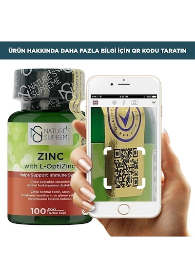 Natures Supreme Zinc 15 Mg 100 Kapsül Aromasiz