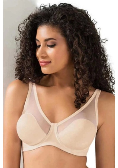 Moon Wear Tül Kaplı Soft C -cup Sütyen Siyah