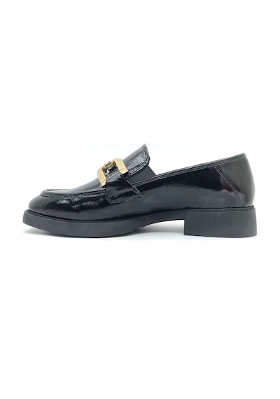 Greyder 59120 Zn Deri Comfort Klasik Oxford Kadın Ayakkabı Siyah Rugan