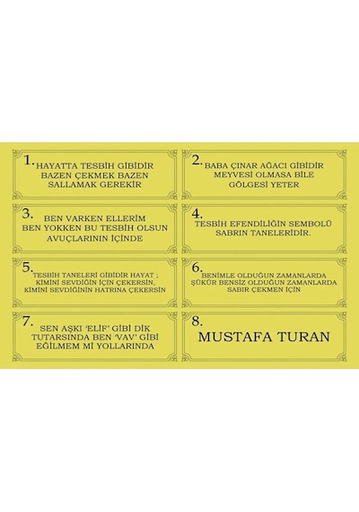 Altın Parçacıklı Tesbih, Premium Kutu Ve Özel Harf Eklemeli, Erkek, Hediye, Kutuyaisim Ks1596