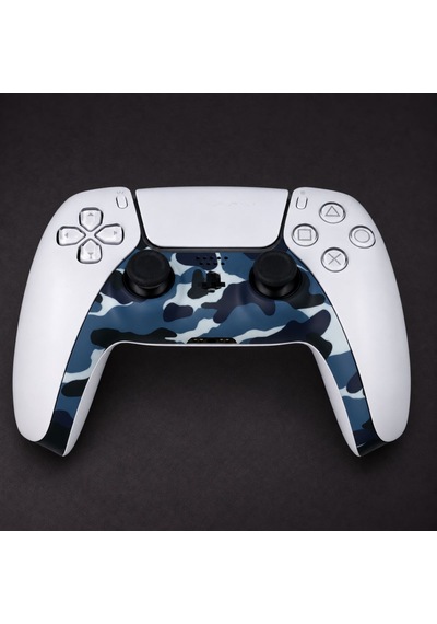 Ps5 Dualsense Dekoratif Çıta Renkli Trim Şerit Playstation 5 Kol Aksesuar Kamuflaj Mavi 1 Adet