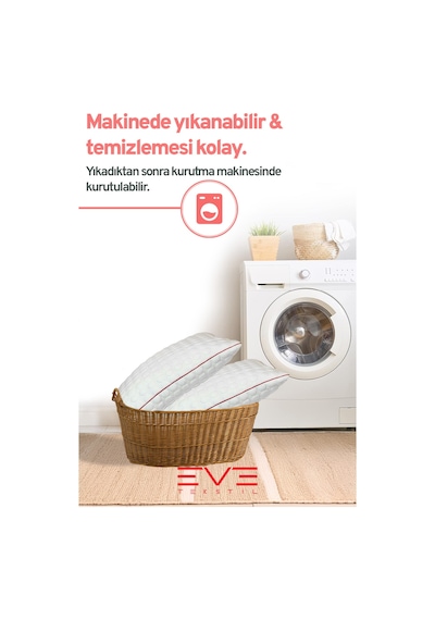 Kolajen Kumas Boyun Destekli Visco Parc Acıklı Fermuarlı Kılıflı Antialerjik Ortopedik Visco Yastık 40x65 Cm