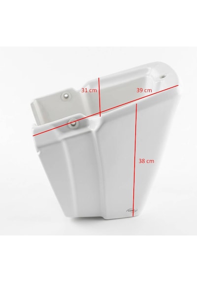 Serel - Renata Lavabo Yarım Ayak Beyaz - 8521stl000- Beyaz
