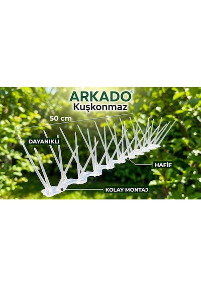 Arkado Beyaz/şeffaf Kuşkonmaz 10 Adet