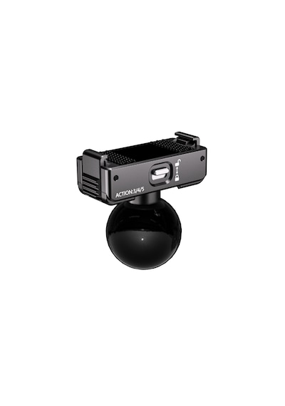 Quıckdock Qdx4-b3 Manyetik Ve Kilitli Aksiyon Kamera Montaj Adaptörü 25mm Toplu Mafsal Uyumlu Action 3/4/5 Pro Uyumlu Siyah