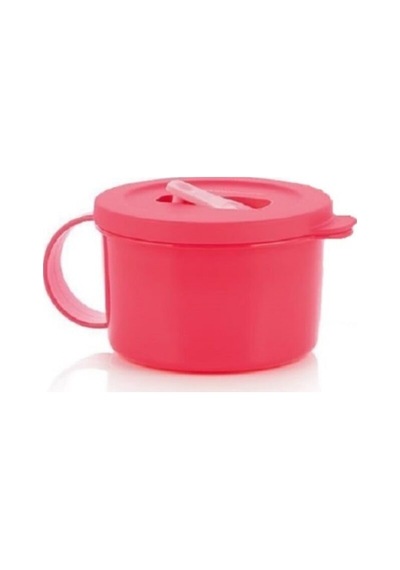 Mikrodalga Fırın Isıtma Kabı 460 Ml Mikro Çorba Kupası Hsgl Pembe