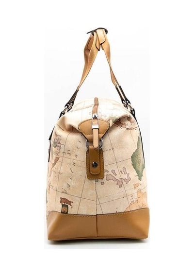 Silver Polo Sp873 Kadın Seyahat Çantası Harita Pudra-camel