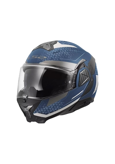 Ls2 Advant 2 Astral Çene Açılır Kask Mat Gri - Mavi