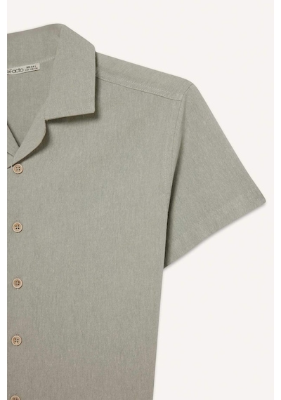 DeFacto Erkek Çocuk Oversize Geniş Kalıp Polo Yaka Müslin Kısa Kollu Gömlek E3314A825HSGN1123