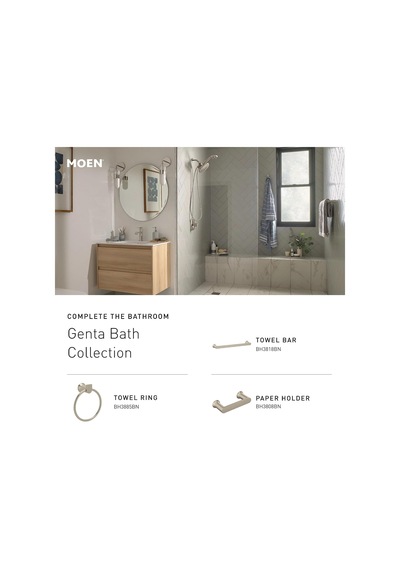 Genta Fırçalanmış Nikel Modern Tek Bornoz Kancası, Bh3803bn Çok Renkli